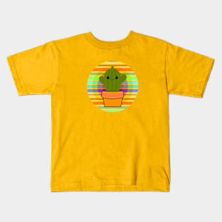 Cute happy cactus Kids T-Shirt